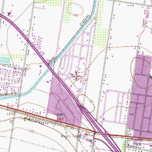 Topographic Map of Ala Blanca Norte Number 1 Colonia, TX