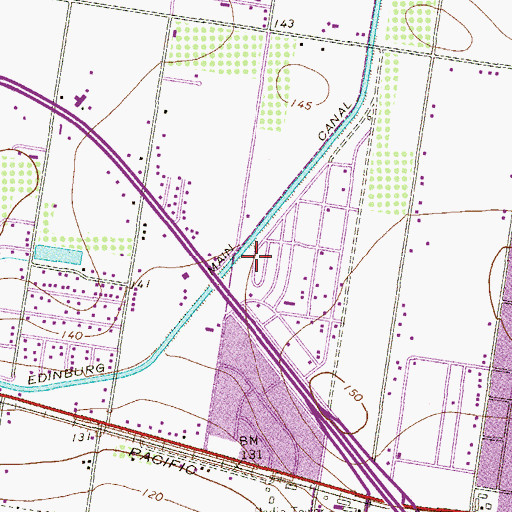 Topographic Map of Ala Blanca Norte Number 3 Colonia, TX