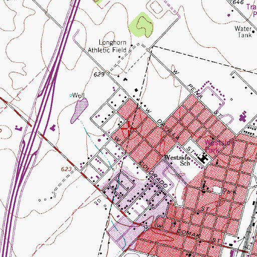Topographic Map of Alta Vista Colonia, TX