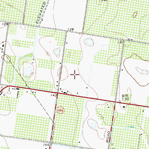 Topographic Map of 107 West Colonia, TX