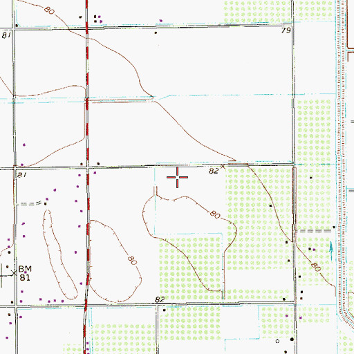 Topographic Map of 11 North-Victoria Road-FM 493 Colonia, TX