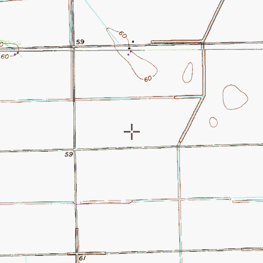 Topographic Map of 13 North-2 West Colonia, TX