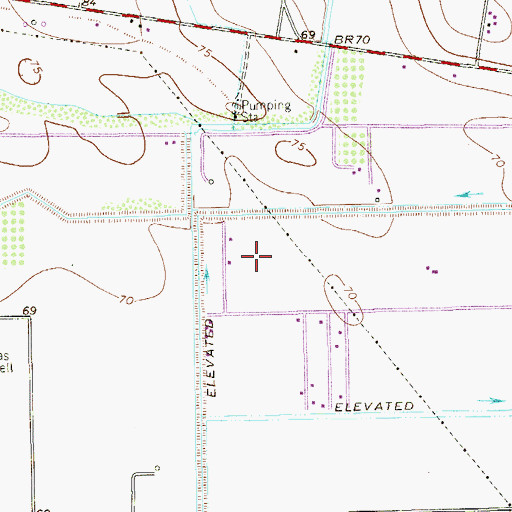 Topographic Map of 17 1/2 North-6 West Colonia, TX