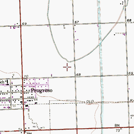 Topographic Map of A and E Ramirez Colonia, TX