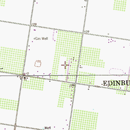 Topographic Map of Acacia Colonia, TX
