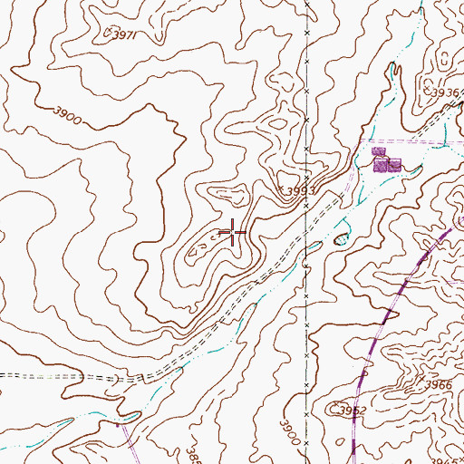 Topographic Map of Spark's Addition Number 4 Colonia, TX