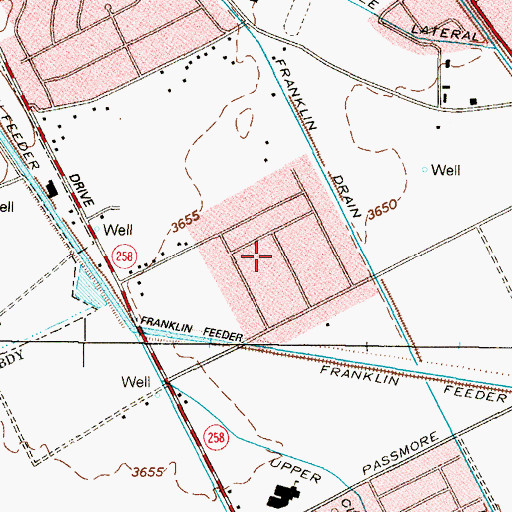 Topographic Map of Vinedo Acres Colonia, TX