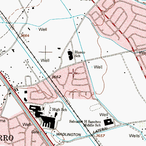 Topographic Map of Moon Addition Number 3 Colonia, TX