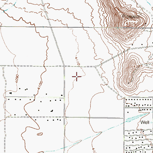 Topographic Map of Paso el Rey Number 3 Colonia, TX