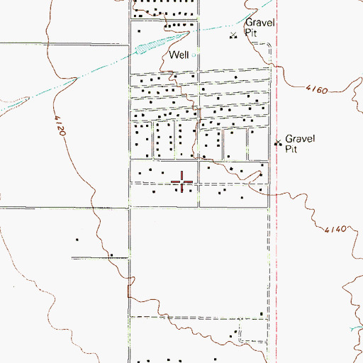 Topographic Map of Paso View Colonia, TX