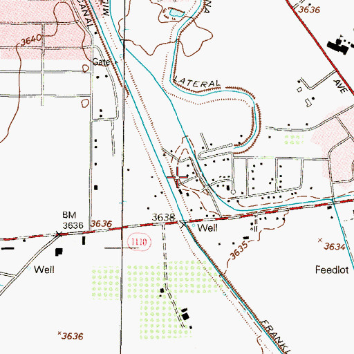 Topographic Map of Rio Pasado Estates Colonia, TX