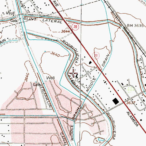 Topographic Map of San Paulo Colonia, TX