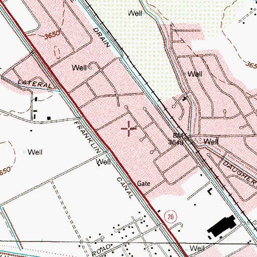 Topographic Map of San Ysidro Colonia, TX