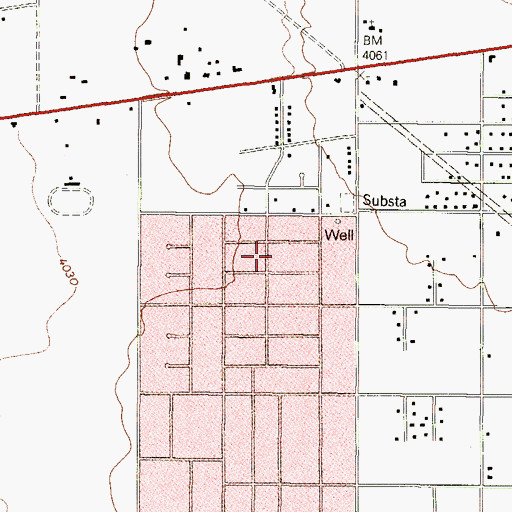 Topographic Map of Las Casitas Number 1 Colonia, TX