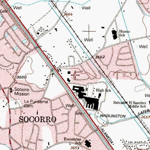 Topographic Map of Moon Addition Number 2 Colonia, TX