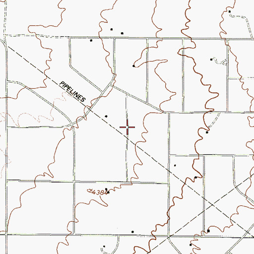 Topographic Map of Hueco Mountain Estates Number 2 Colonia, TX