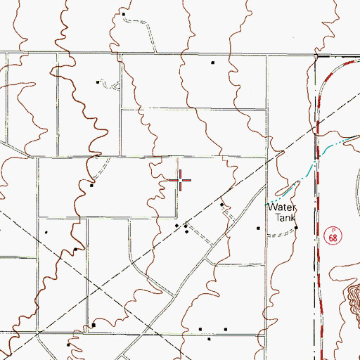 Topographic Map of Hueco Mountain Estates Number 6 Colonia, TX