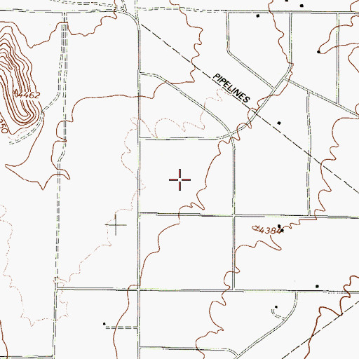 Topographic Map of Hueco Mountain Estates Number 8 Colonia, TX