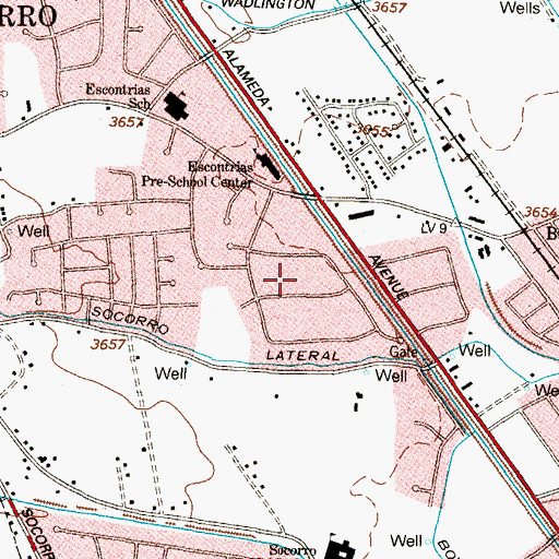 Topographic Map of La Jolla Colonia, TX