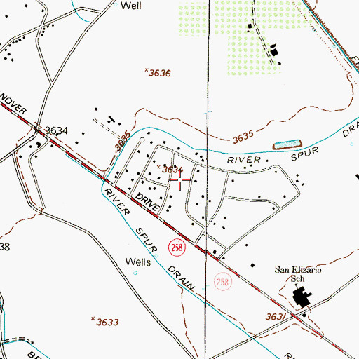 Topographic Map of Colonia del Rio Number 2, TX