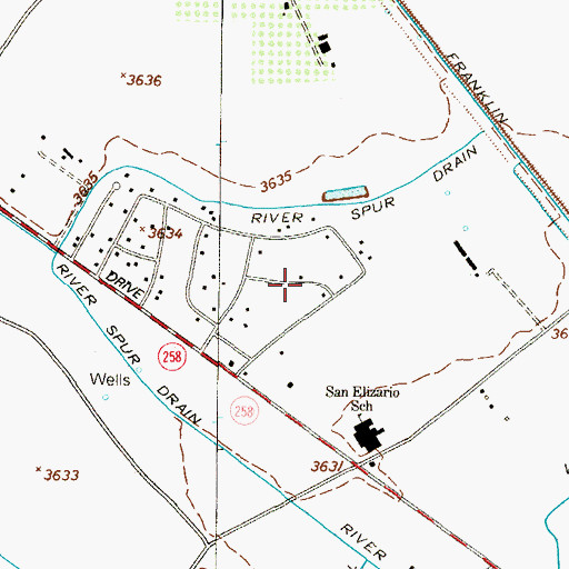 Topographic Map of Colonia del Rio Number 3, TX