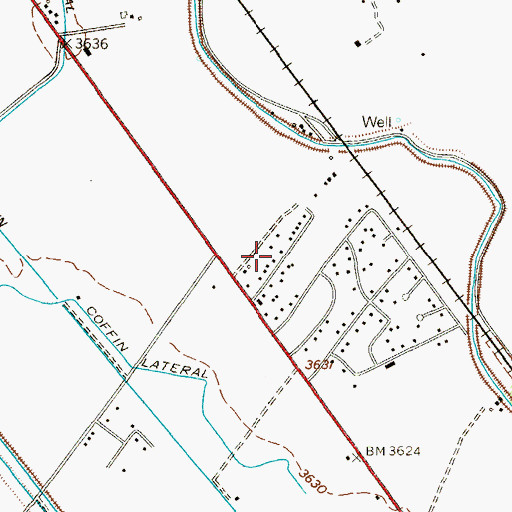 Topographic Map of Connington Colonia, TX