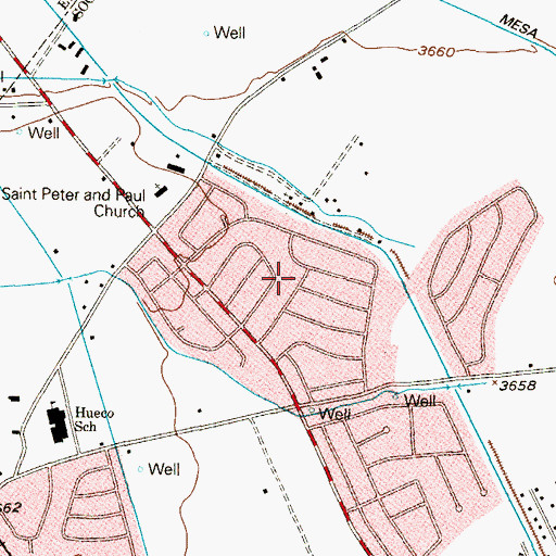 Topographic Map of Delip Colonia, TX