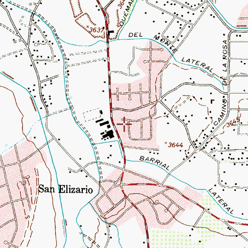 Topographic Map of Frank-Anita Estates Colonia, TX