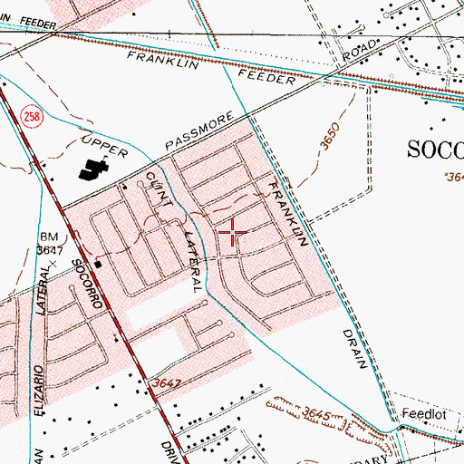 Topographic Map of Friedman Estates Number 2 Colonia, TX