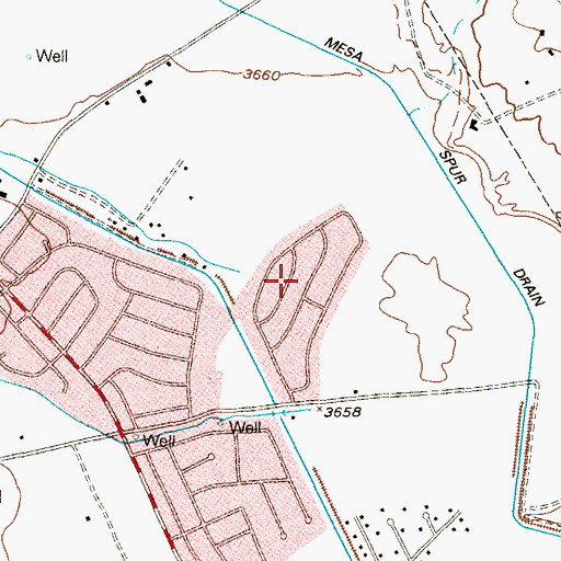 Topographic Map of Grijalva Gardens Colonia, TX