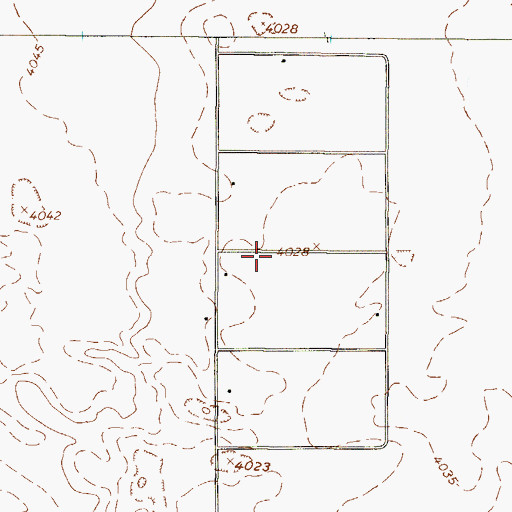 Topographic Map of Cattleman's North Ranchos Colonia, TX