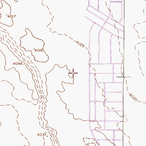Topographic Map of Cochran Mobile Park Colonia, TX