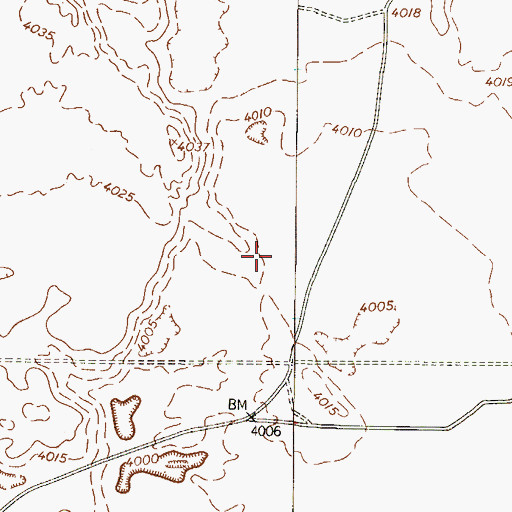 Topographic Map of College Park Addition Colonia, TX
