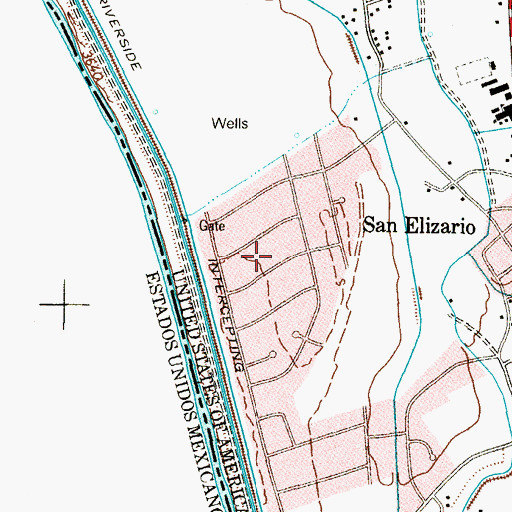 Topographic Map of Colonia de las Azaleas Number 2, TX