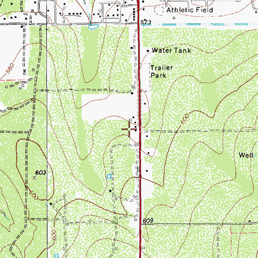 Topographic Map of Highway 16 South Colonia, TX