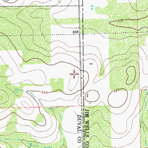 Topographic Map of La Masa Road Colonia, TX