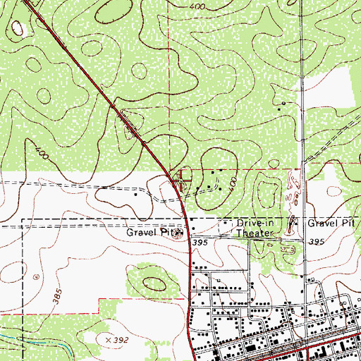 Topographic Map of Mario Olga Colonia, TX