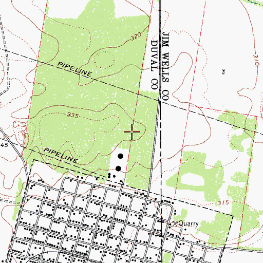 Topographic Map of Mi Tierra Colonia, TX