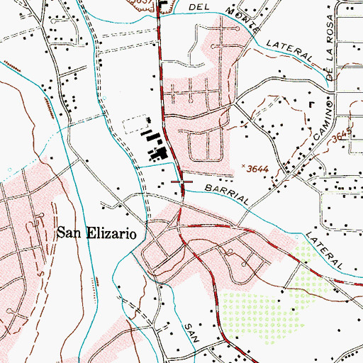 Topographic Map of Alvarez Colonia, TX