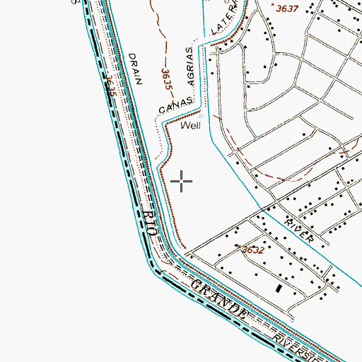 Topographic Map of Bosque Bonito Number 2 Colonia, TX