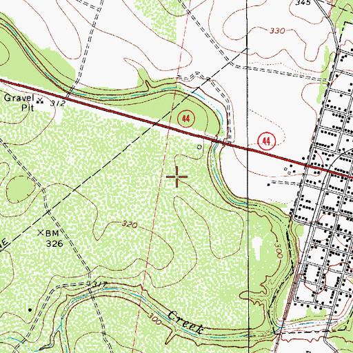 Topographic Map of Cadena Colonia, TX