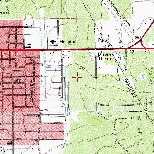 Topographic Map of Coronado Perez Addition Colonia, TX