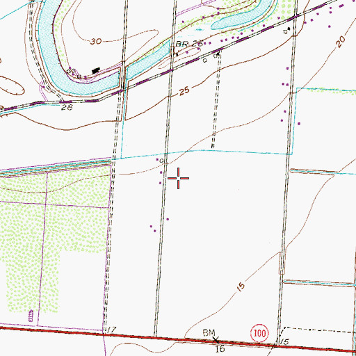 Topographic Map of Orason Acres Colonia, TX