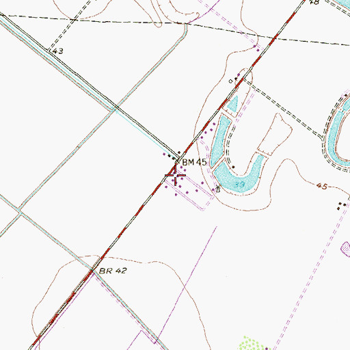 Topographic Map of Palmer Colonia, TX