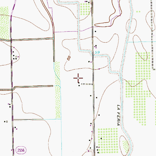 Topographic Map of Rabb Road Colonia, TX