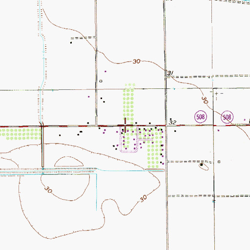 Topographic Map of Santa Elena Colonia, TX