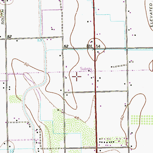 Topographic Map of Santa Rosa Number 6 Colonia, TX