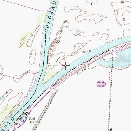 Topographic Map of Schwartz Colonia, TX