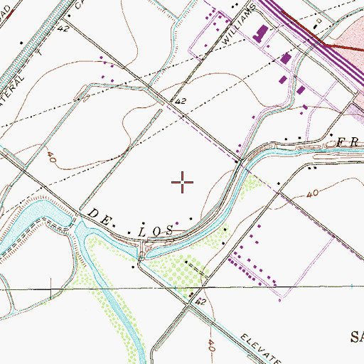 Topographic Map of South Ratliff Street Colonia, TX