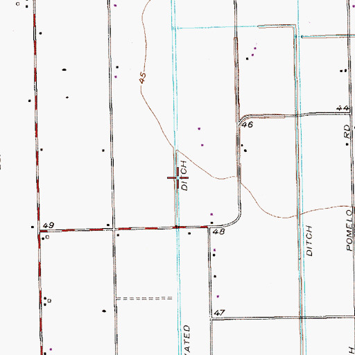Topographic Map of Tierra Bonita Number 2 Colonia, TX